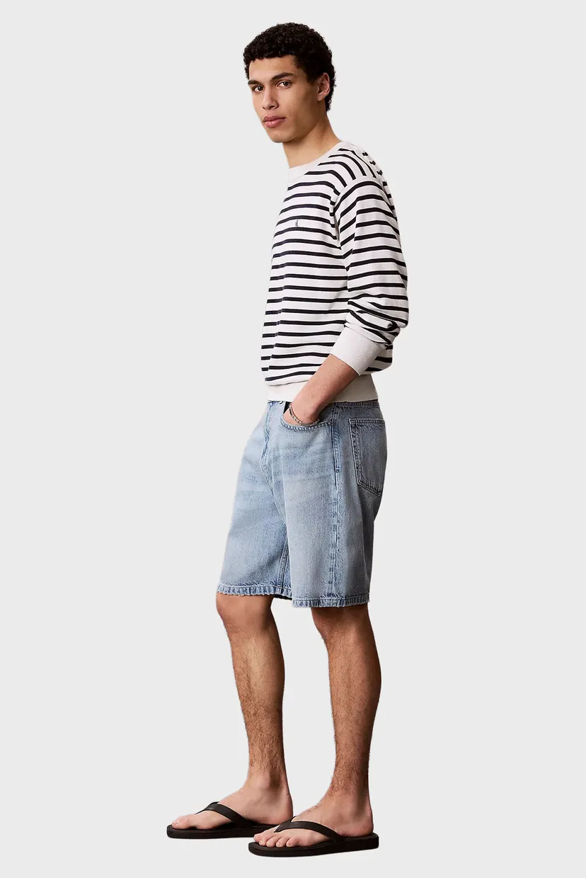 Чоловічі блакитні джинсові шорти LINEN 90S 3