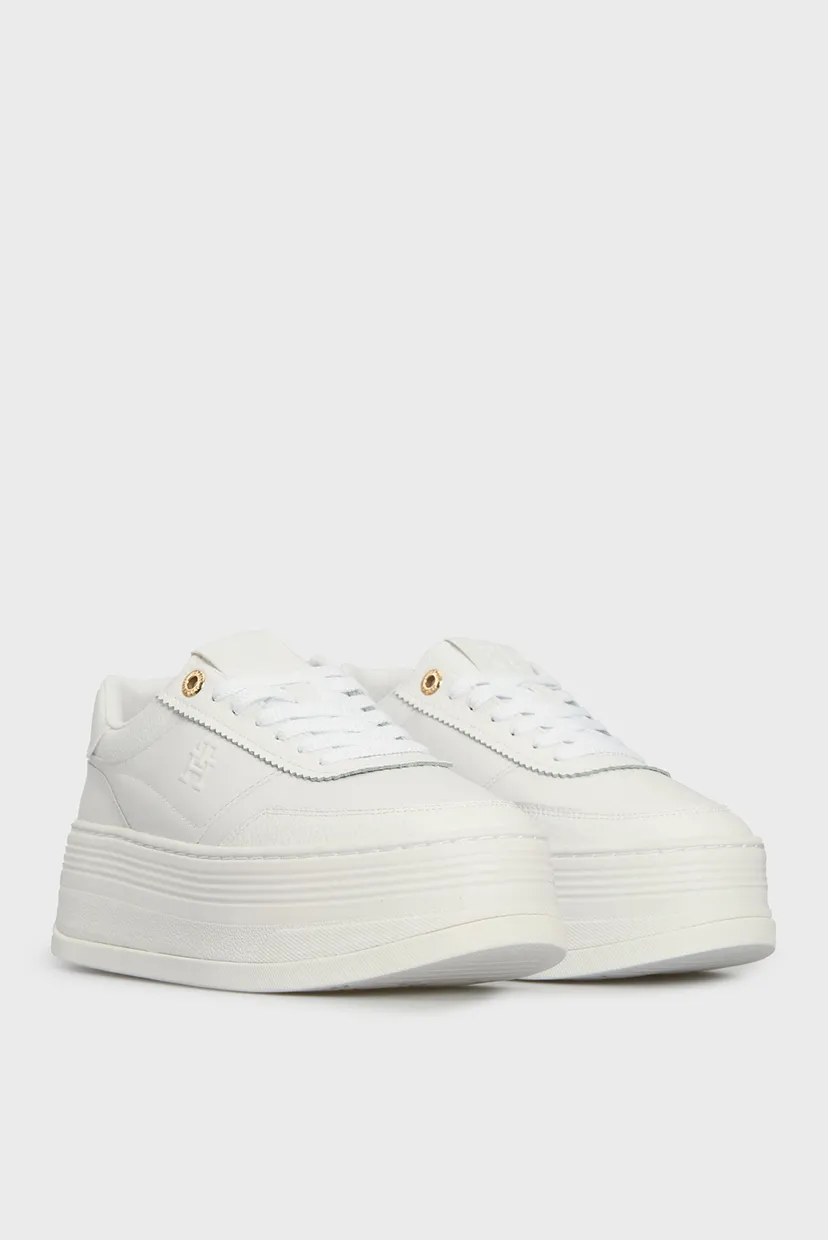 Женские белые сникерсы PLATFORM LUX COURT SNEAKER 3