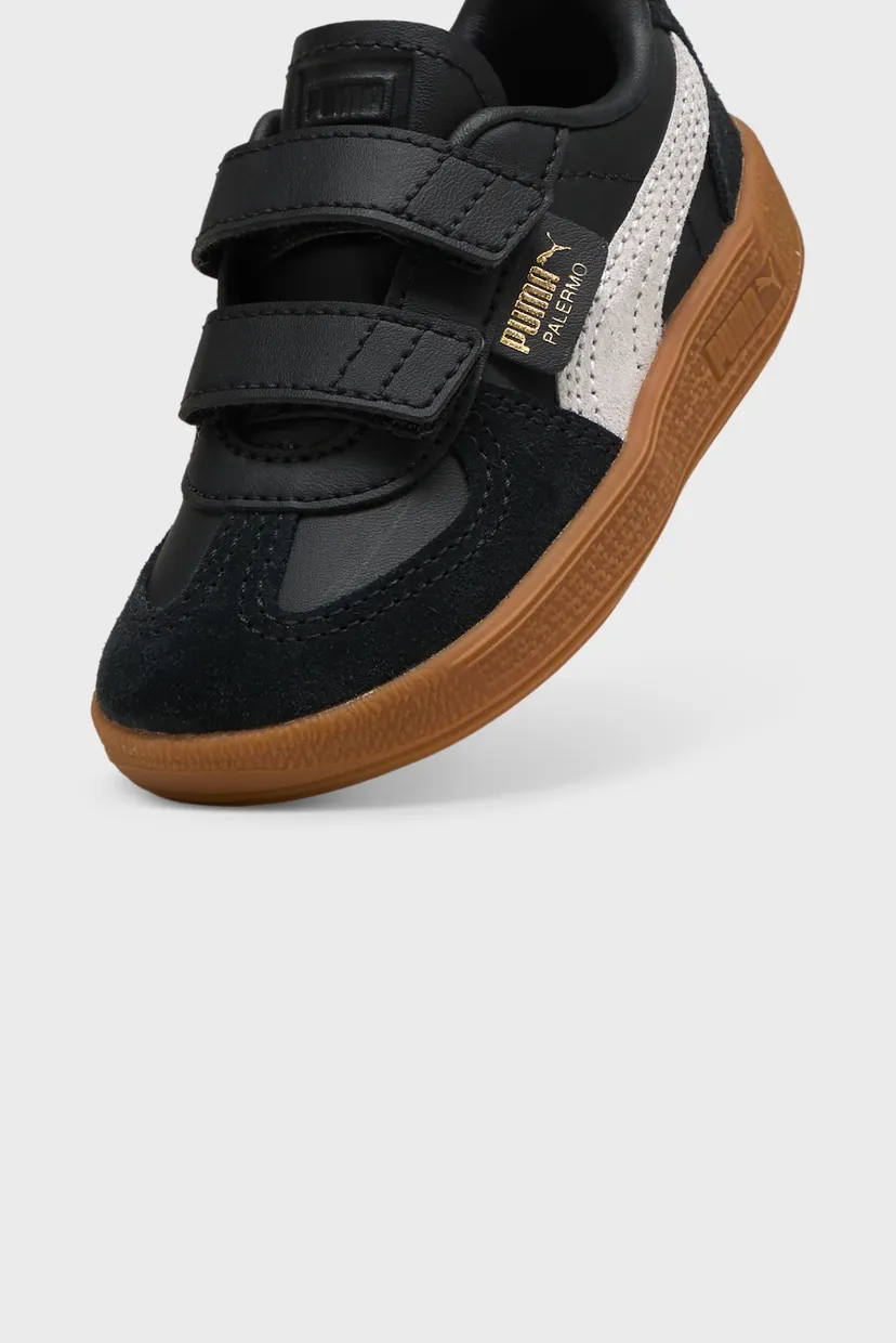 Дитячі чорні шкіряні снікерси Palermo Leather Hook-And-Loop Sneakers Toddlers 5