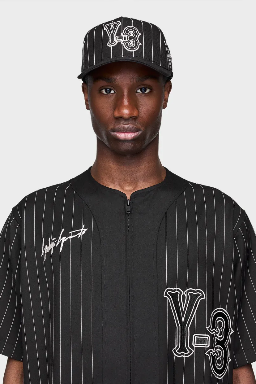 Чорна сорочка у смужку Y-3 ELITE 5 BASEBALL (унісекс) 5
