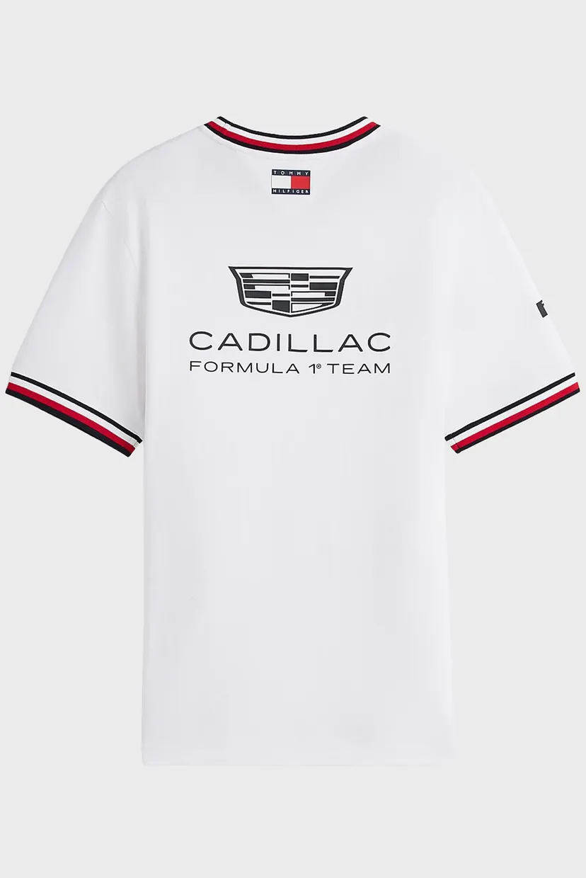 Мужская белая футболка TH x Cadillac Formula 1® Team 6