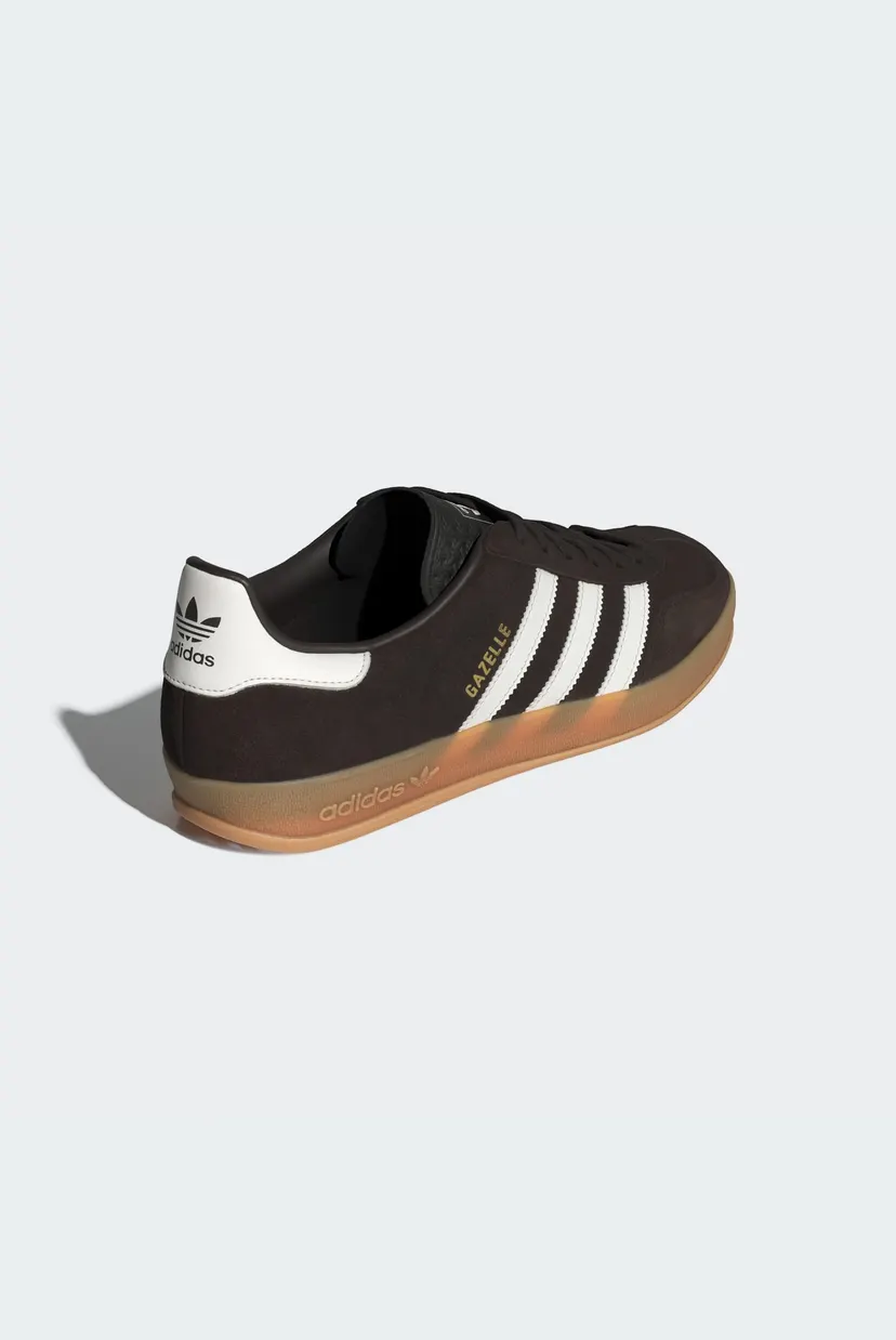 Мужские коричневые замшевые сникерсы Gazelle Indoor 5