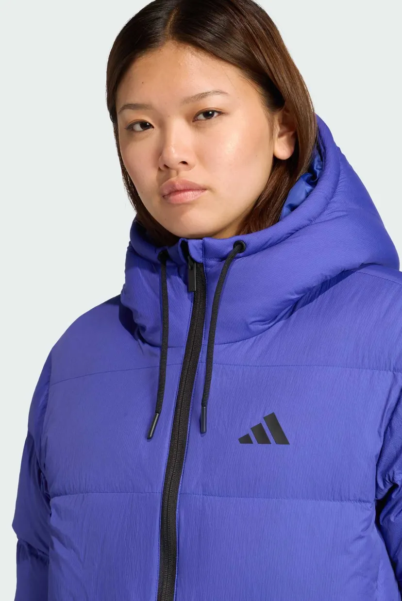 Жіночий фіолетовий пуховик Essentials Climawarm 3-Stripes 4