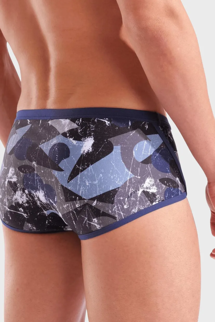Чоловічі плавки з візерунком SCRATCHED SWIM LOW WAIST SHORT 5