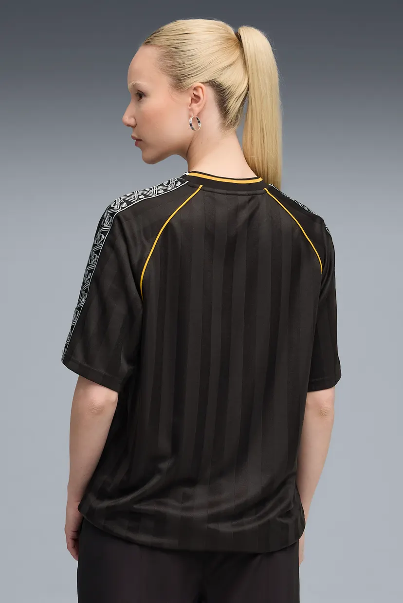 Черная футболка в полоску KING Relaxed Football Jersey Unisex (унисекс) 3