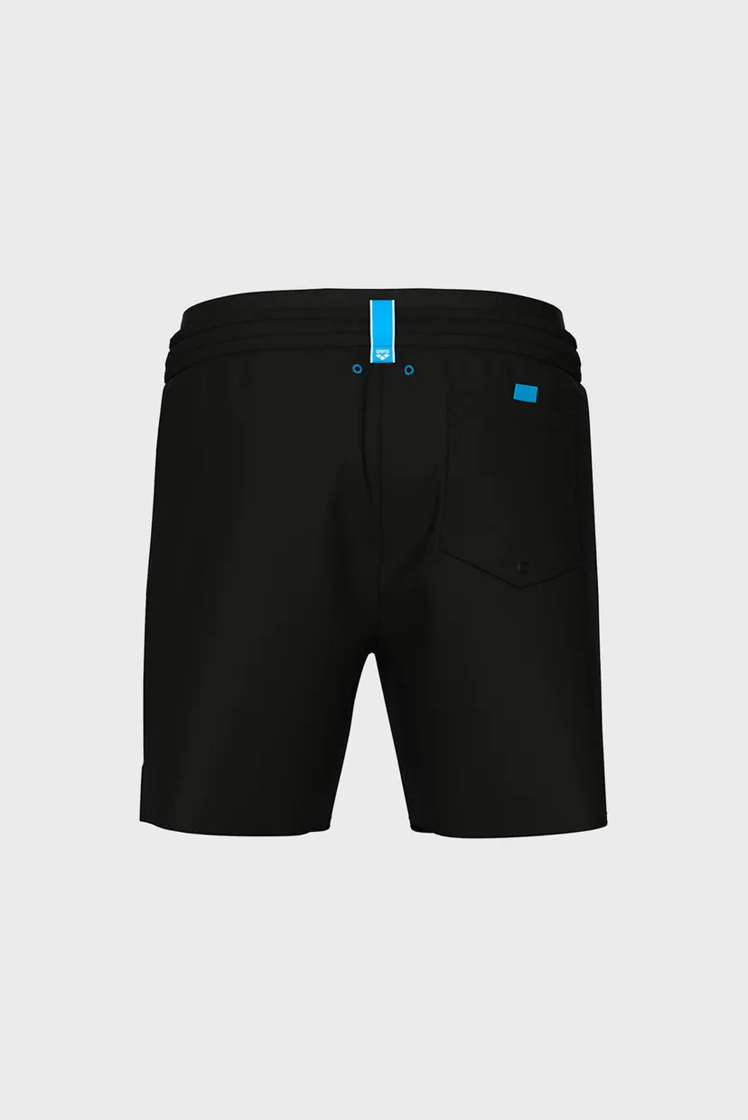 Чоловічі чорні плавальні шорти ELASTIC BAND BEACH BOXER 7