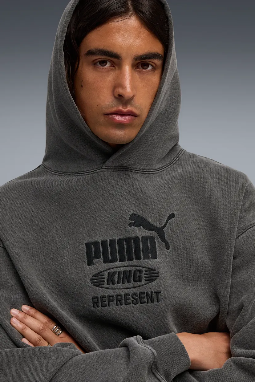 Мужское темно-серое худи PUMA x REPRESENT Hoodie Men 4