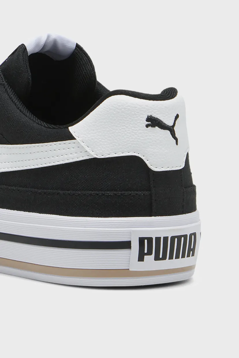 Черные кеды Court Classic Vulcanised Formstrip Unisex Sneakers 5