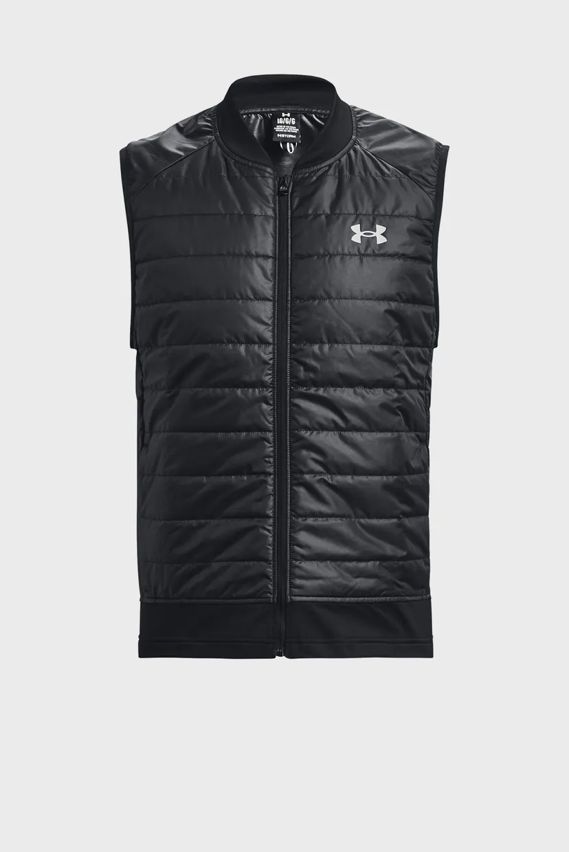 Чоловічий чорний жилет UA STRM INS RUN VEST 5