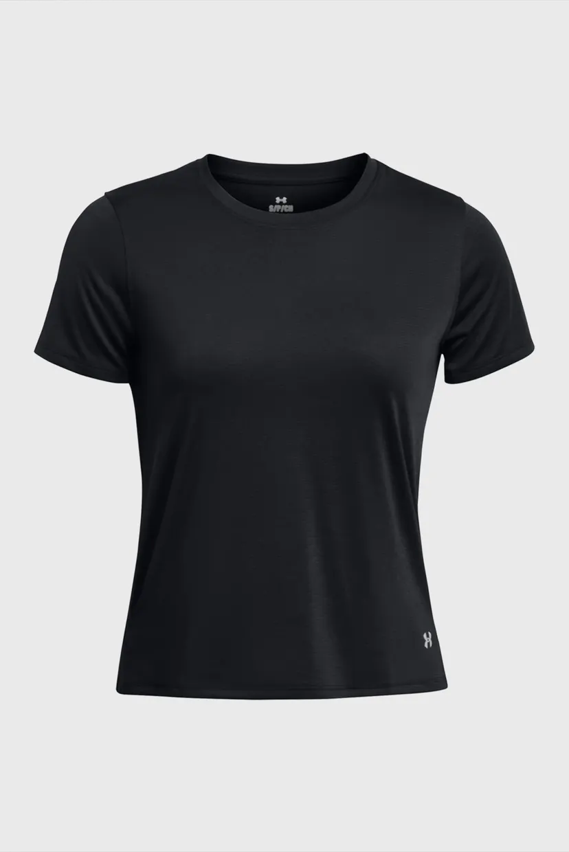 Жіноча чорна футболка UA LAUNCH SHORTSLEEVE 4