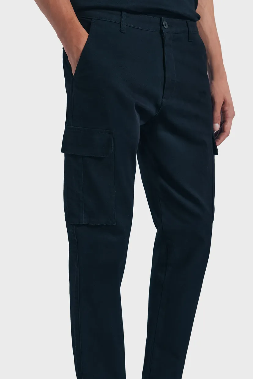Мужские черные карго Slim Fit 5