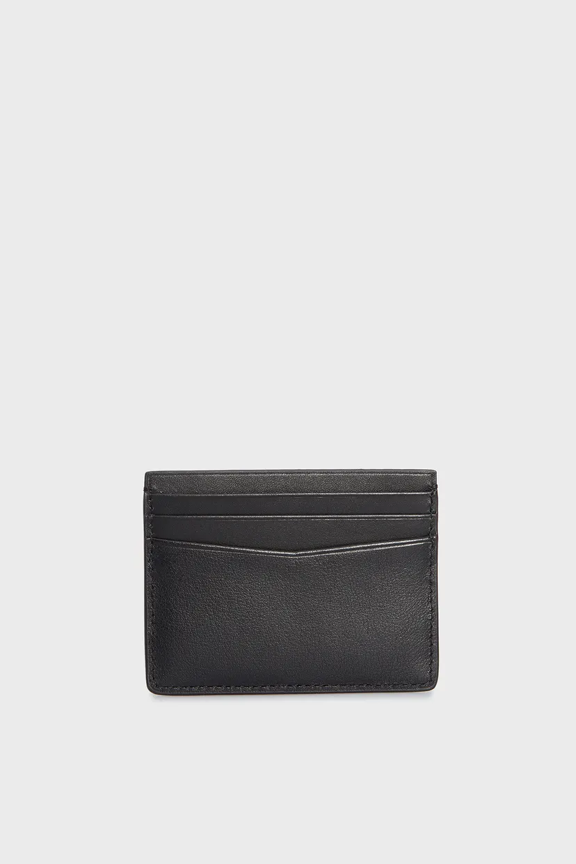 Чоловічий чорний шкіряний кардхолдер TAGGED CARDCASE 4