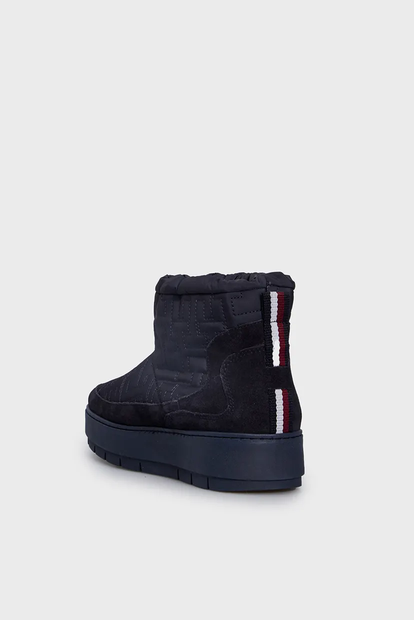 Жіночі темно-сині дутики з візерунком TOMMY MONOGRAM SNOWBOOT 4