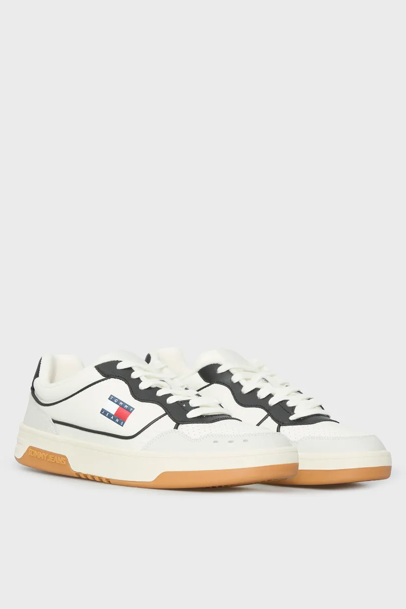Чоловічі білі шкіряні снікерси CUPSOLE ELEVATED 3