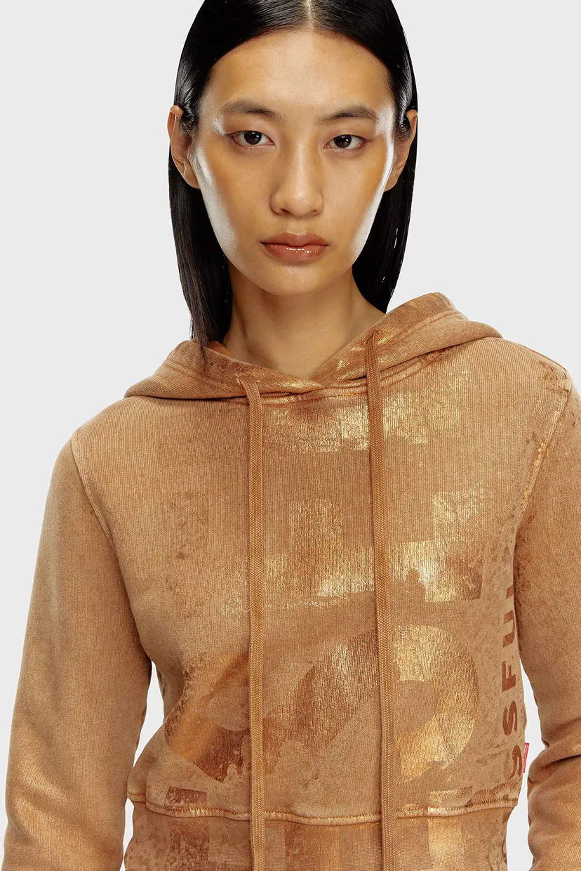 Жіноче коричневе худі F-SLIMMY-HOOD-P6 4