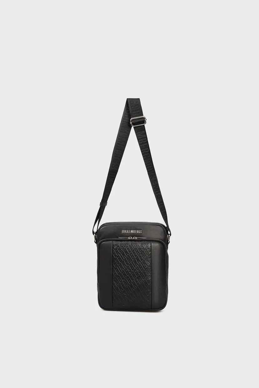 Чоловіча чорна шкіряна сумка JADE BODYBAG 5