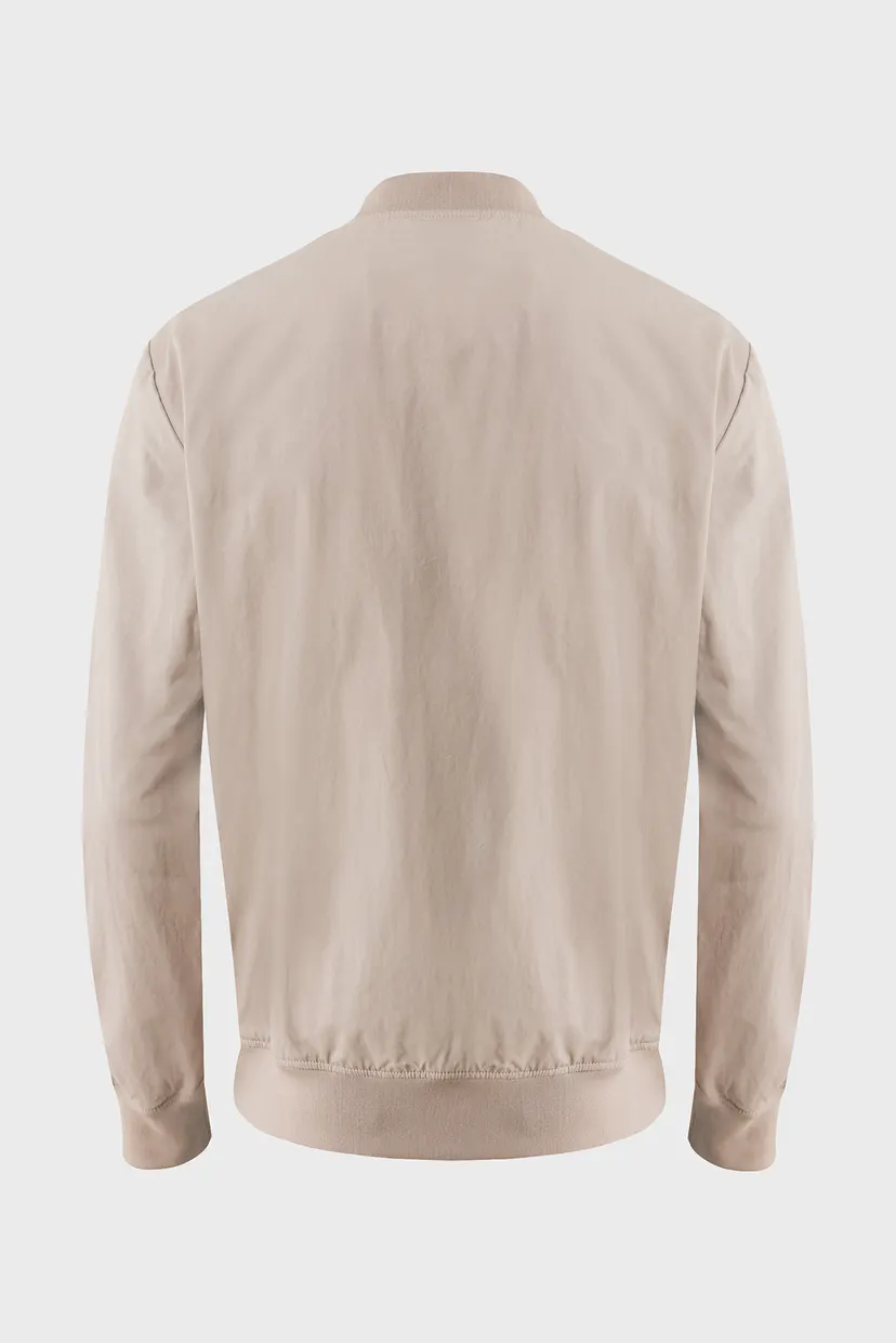 Мужской бежевый бомбер Cotton blend bomber jacket 7