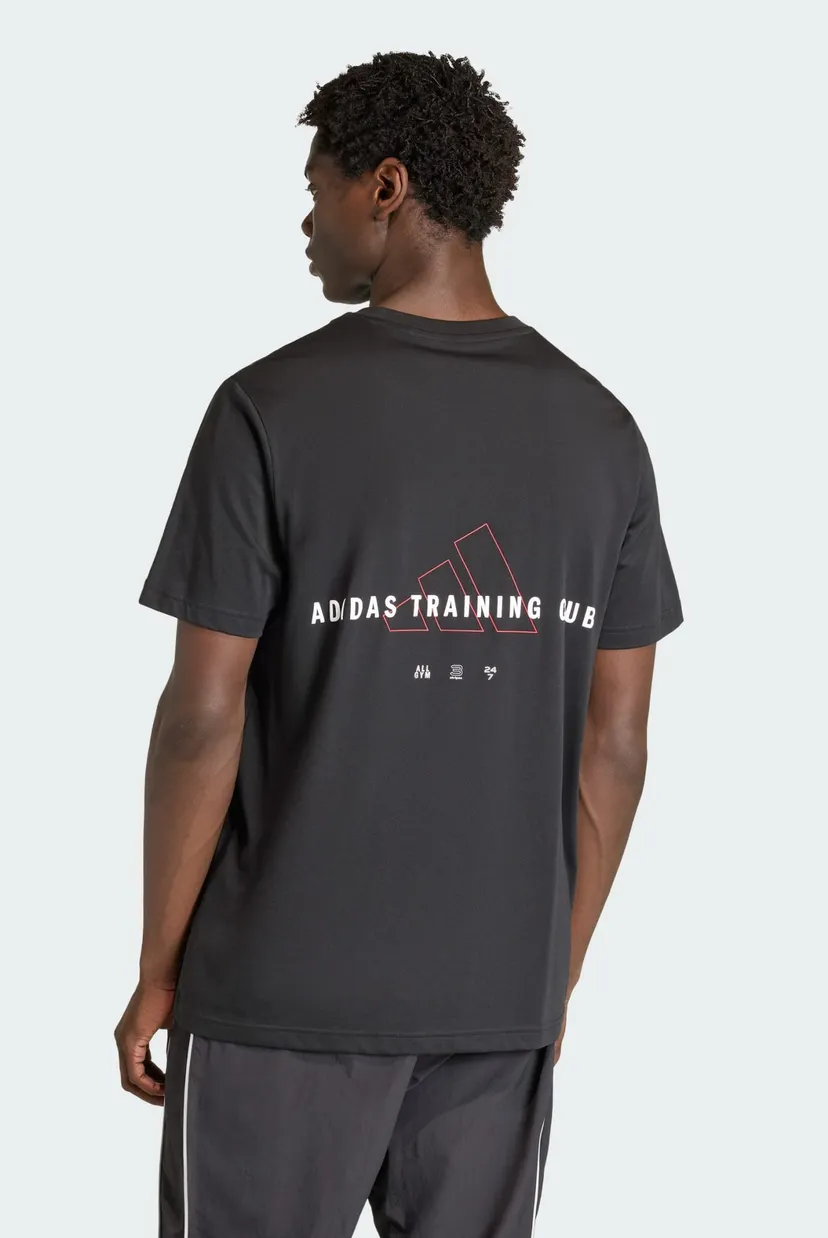 Мужская черная футболка CLIMACOOL TRAINING IDENTITY GRAPHIC 3
