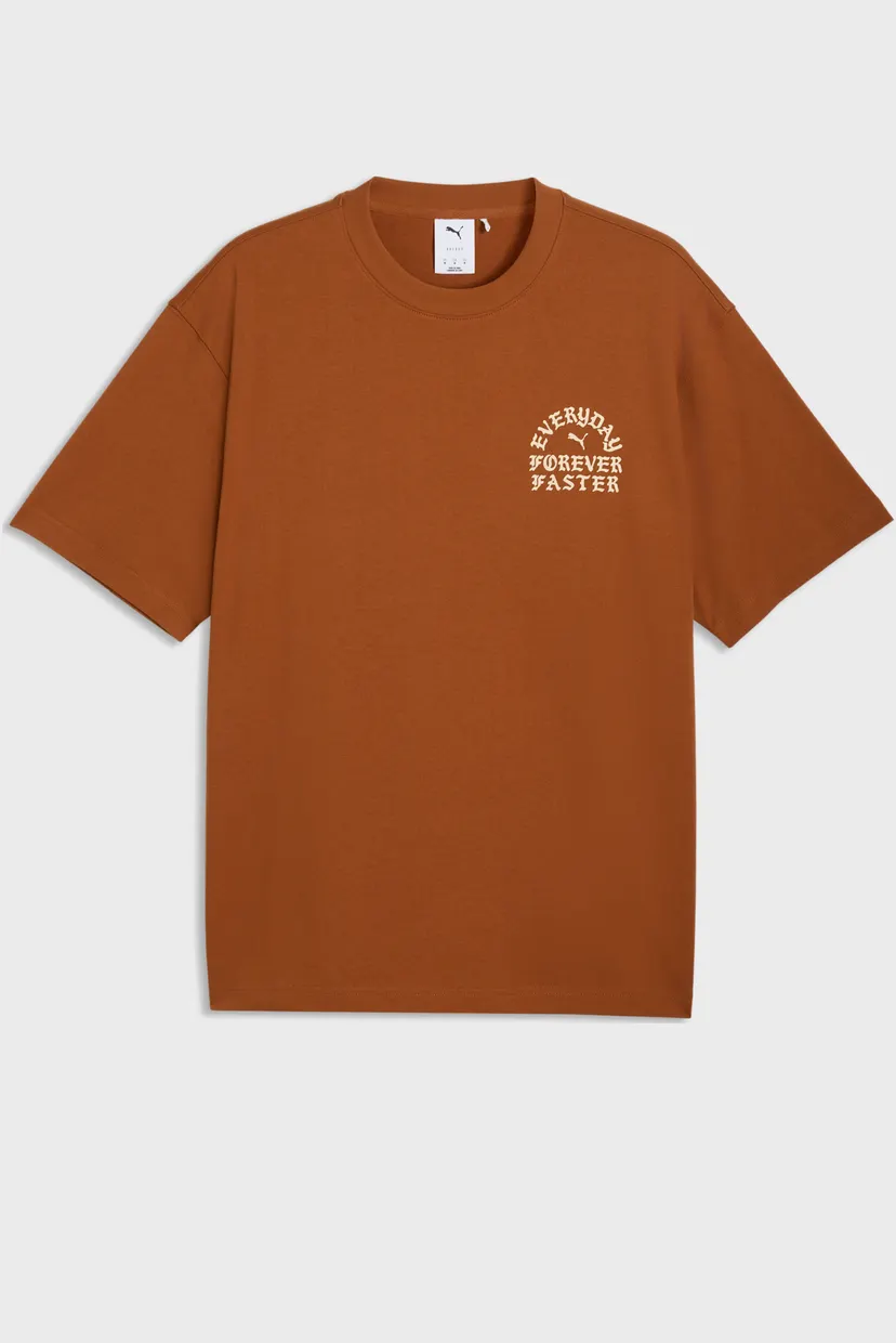 Чоловіча коричнева футболка PUMA.NOW Tee Men 4
