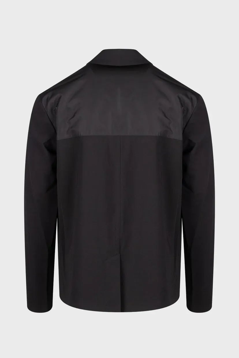 Чоловічий чорний піджак KLJ MIXED MATERIAL BLAZER 6