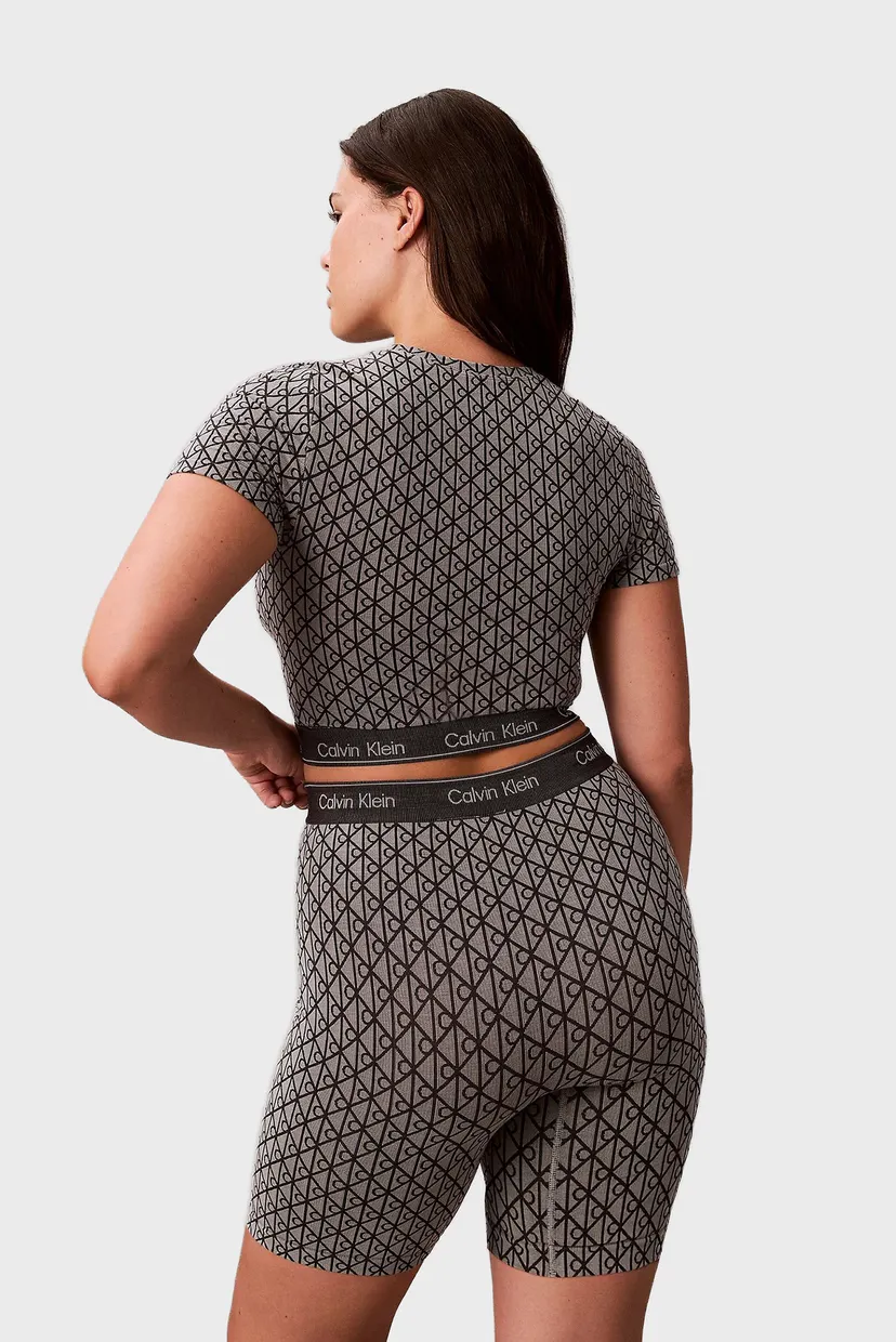 Жіночі сірі моделюючі шорти з візерунком MID THIGH 3