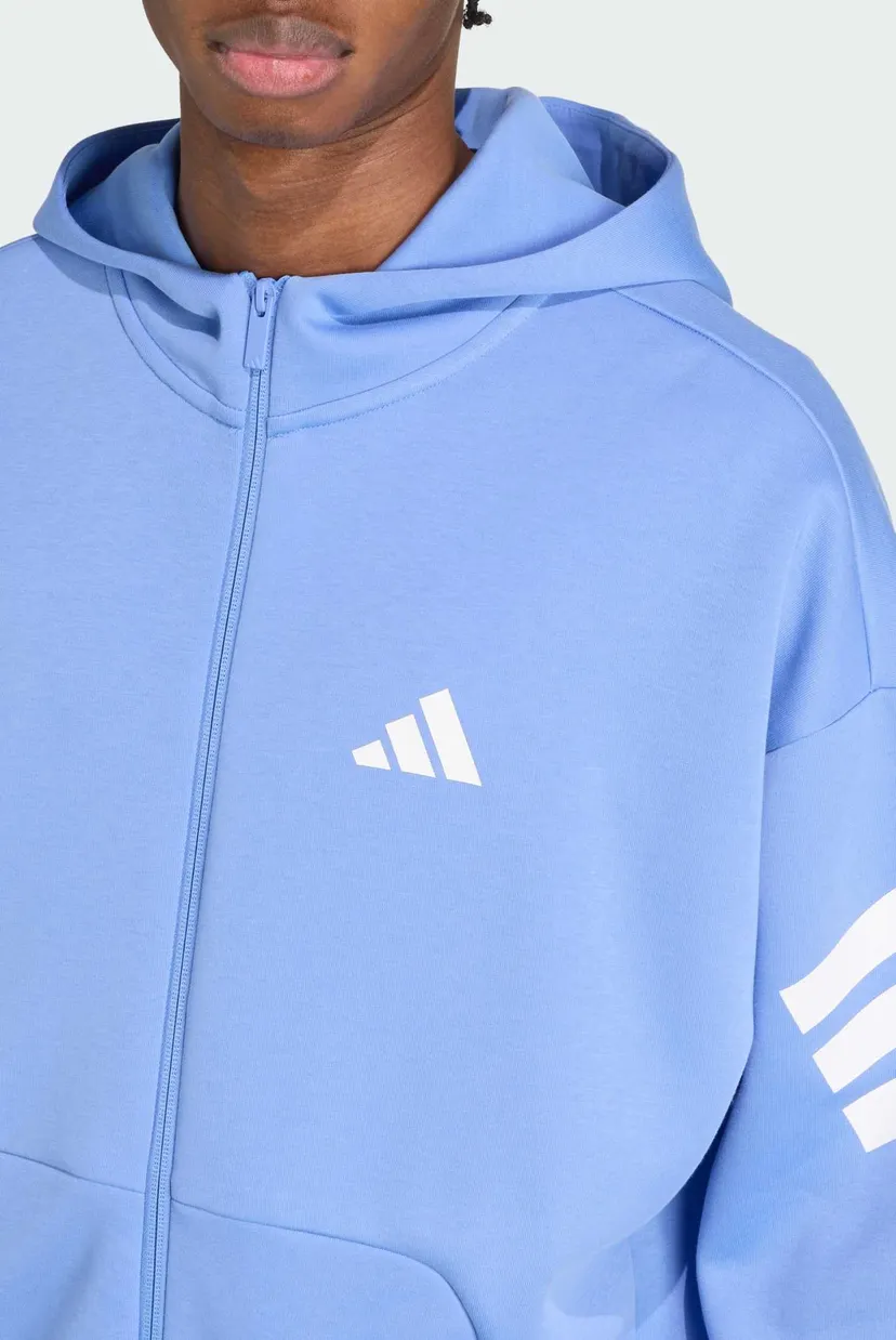 Чоловіче блакитне худі Future Icons 3-Stripes 4