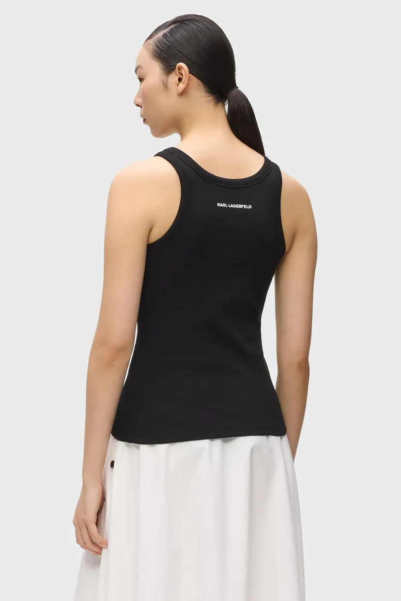 Жіноча чорна майка IKON RIBBED 3