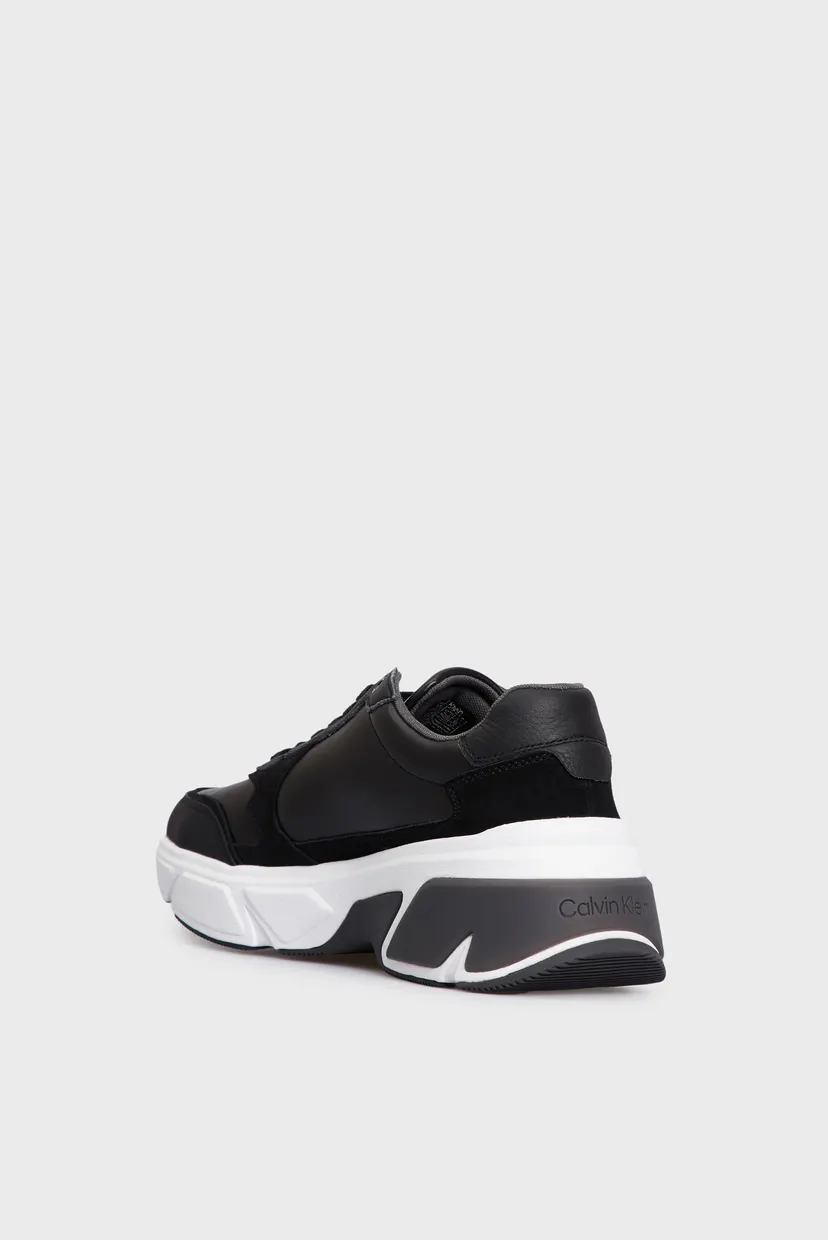 Чоловічі чорні шкіряні кросівки LOW TOP LACE UP 5