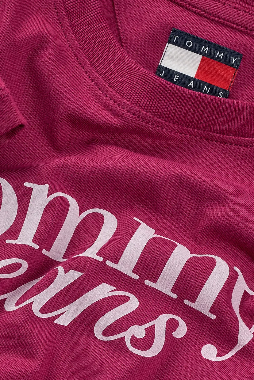 Жіноча малинова футболка TJW SLIM ESSENTIAL LOGO 5