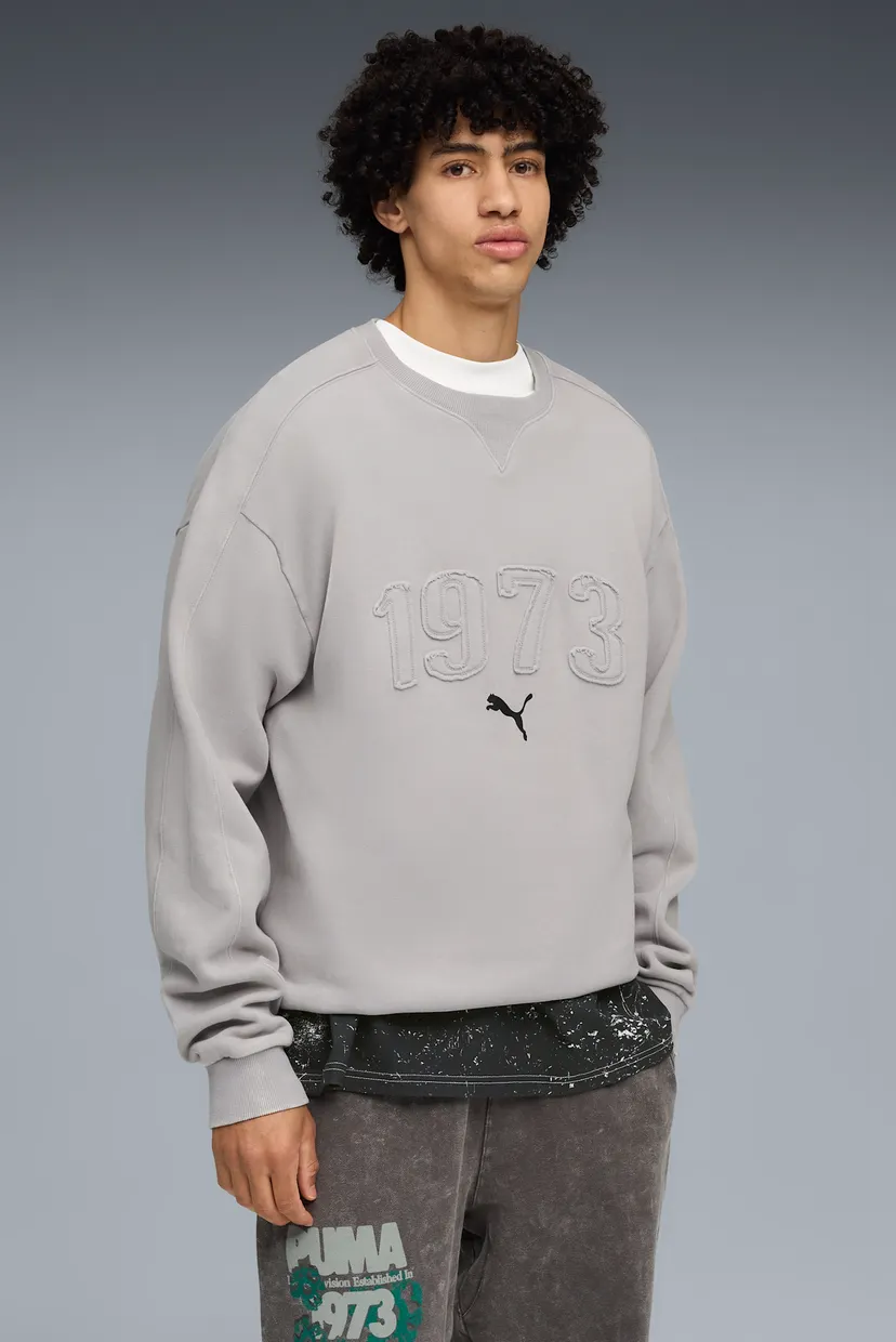 Серый свитшот Hoopocalypse Crew Sweatshirt Unisex (унисекс) 3