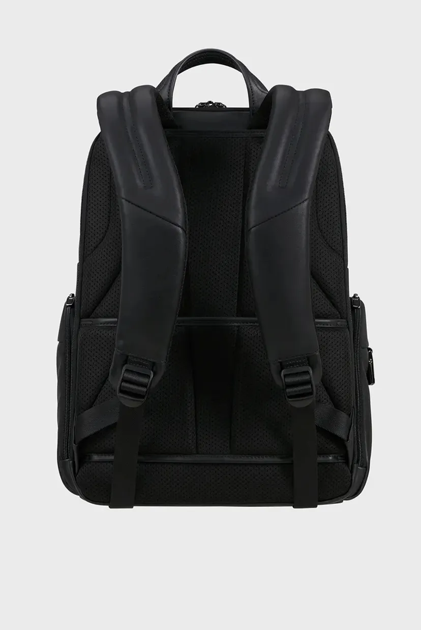 Чоловічий чорний шкіряний рюкзак PRO-DLX 6 4