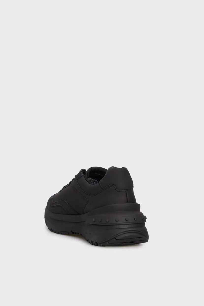 Мужские черные кожаные кроссовки CHUNKY RUNNER LOW LACE IN 5