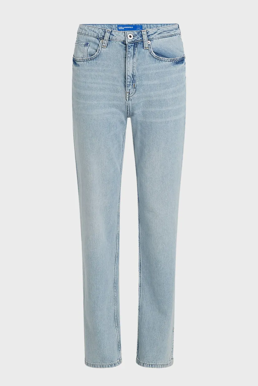 Женские голубые джинсы klj hr straight w/slit denim 5