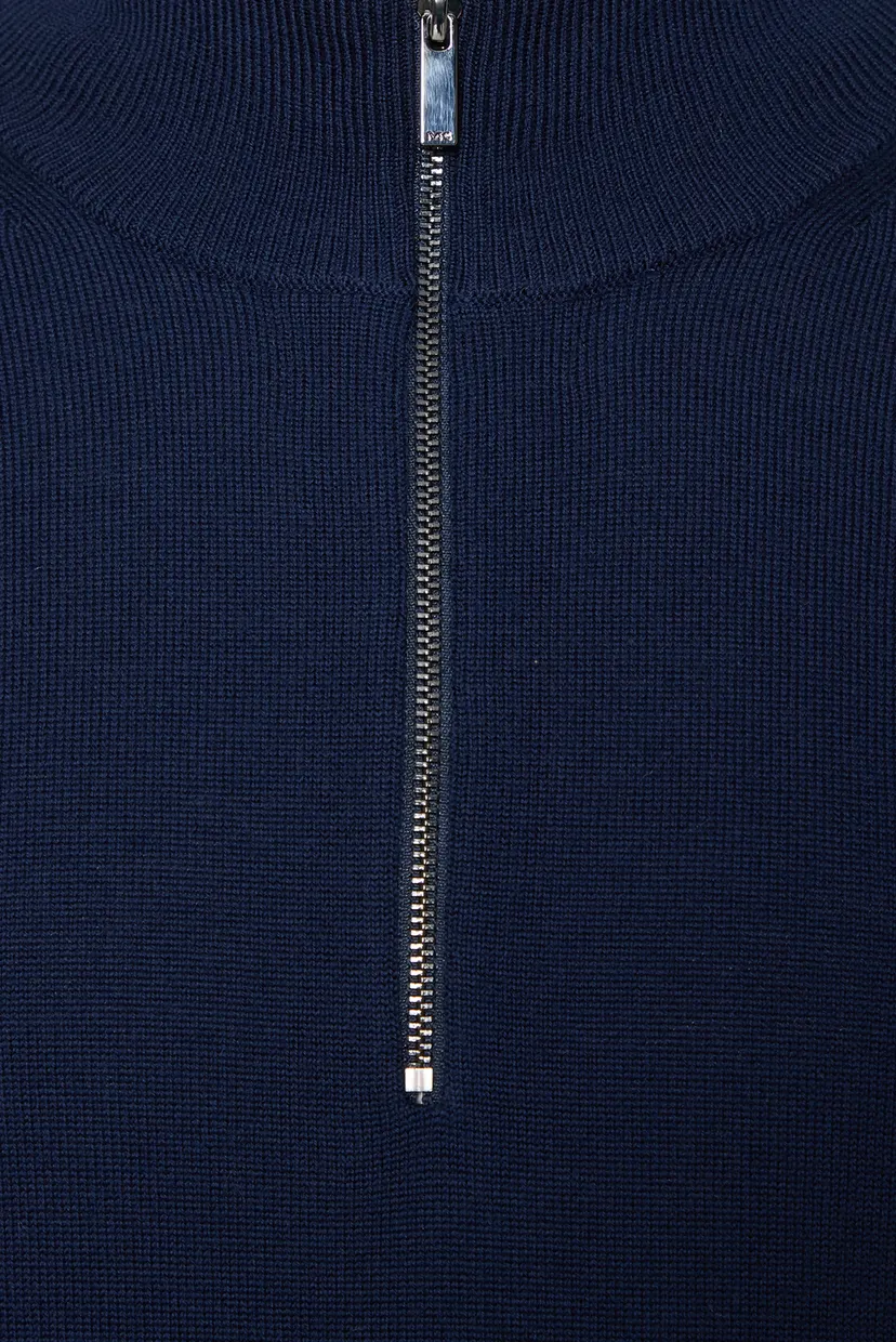 Чоловіча темно-синя вовняна кофта CORE MERINO QUARTER ZIP 3