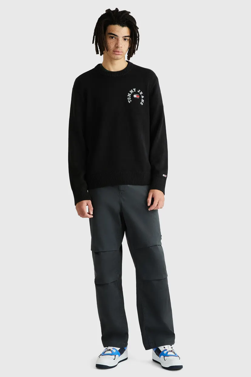 Мужской черный джемпер TJM RLX ARCHED GRAPHIC SWEATER Tommy Jeans