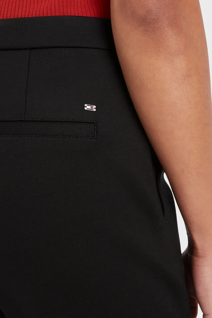 Женские черные брюки ELEVATED SLIM STRAIGHT KNIT PANT 3