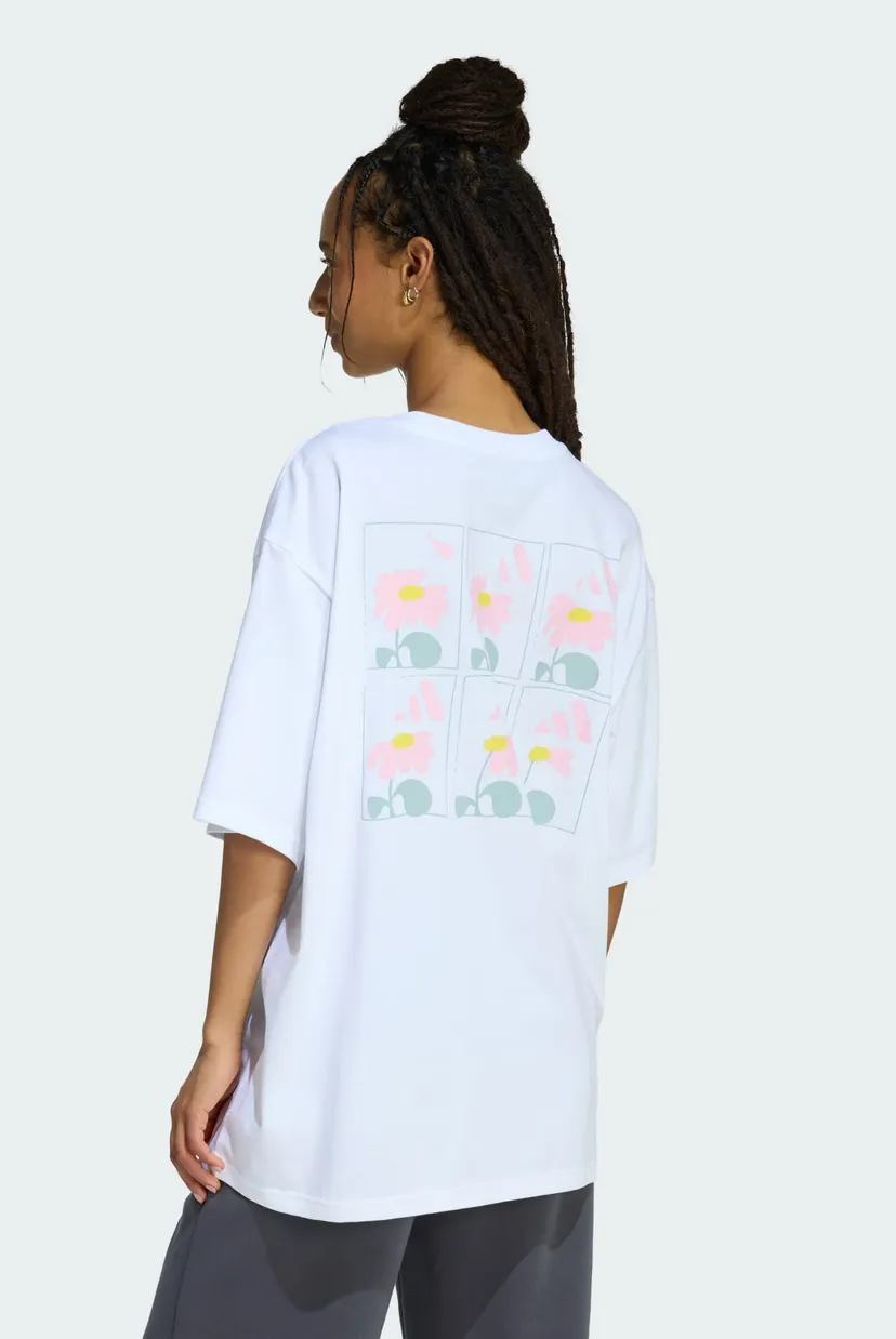 Женская белая футболка SOFT SIDE OVERSIZED GRAPHIC 3