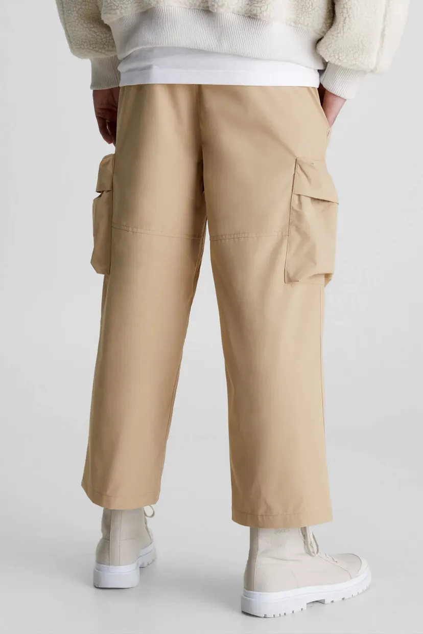 Мужские бежевые карго Technical cropped cargo trousers 3