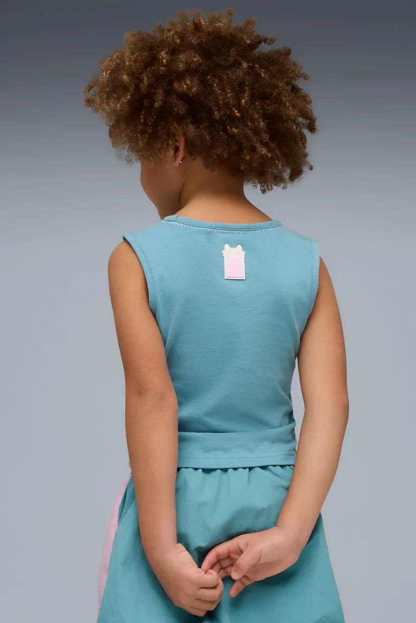 Детская бирюзовая майка PUMA x GABBY'S DOLLHOUSE Slim Tank Top Kids 3