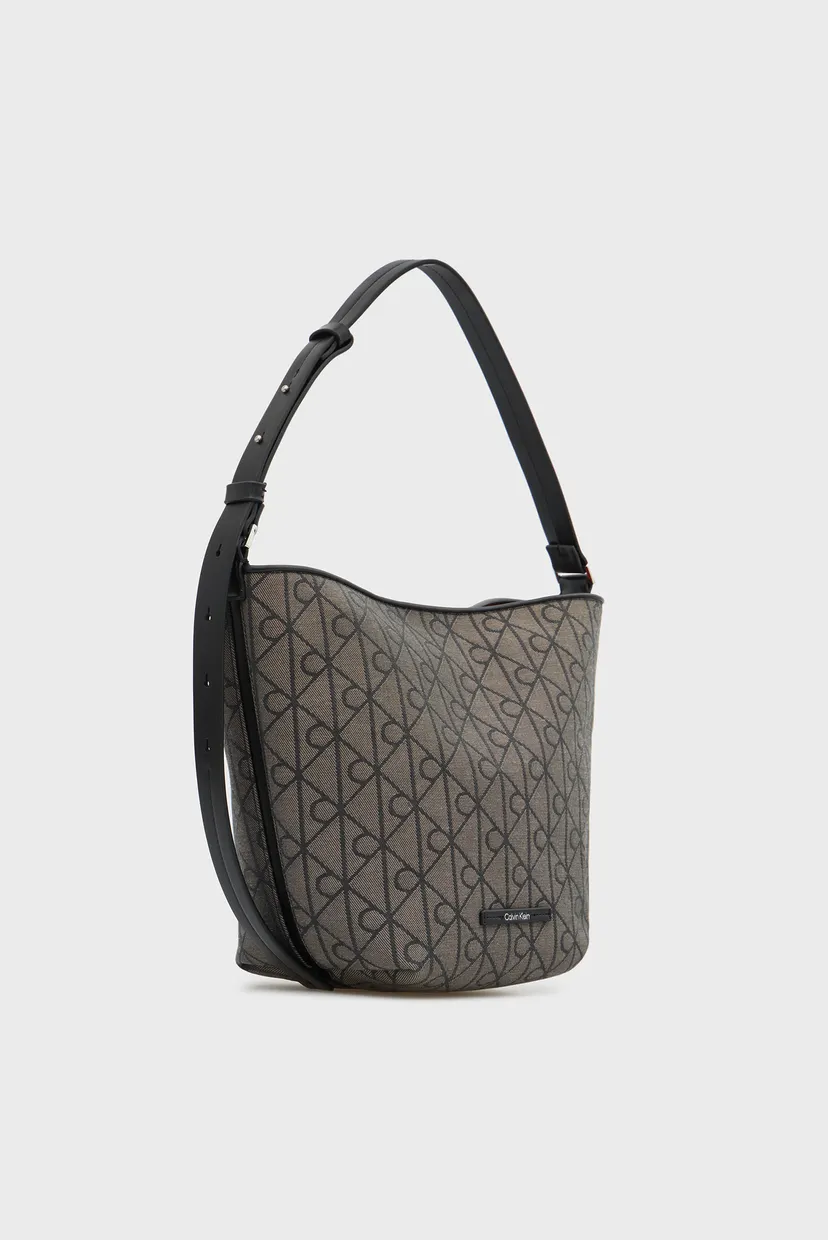 Жіноча сіра сумка з візерунком JACQUARD BUCKET 3