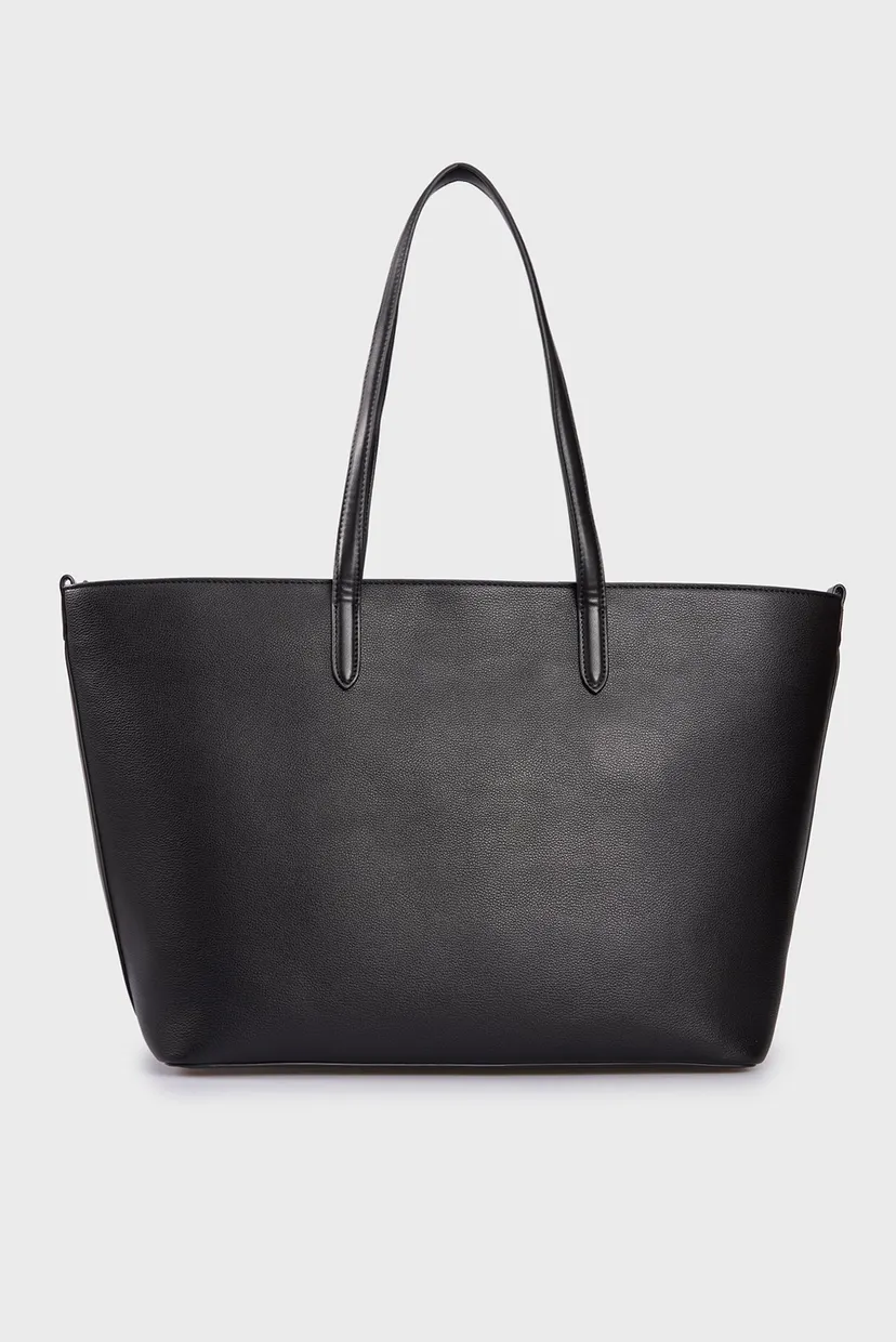 Жіноча чорна сумка ESSENTIAL LOGO TOTE 4