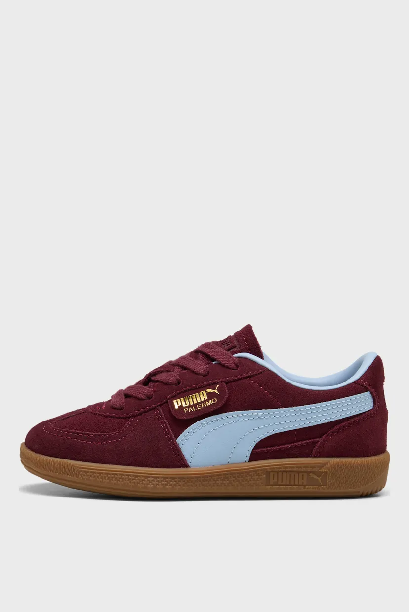 Детские бордовые замшевые сникерсы Palermo Kids' Sneakers 3