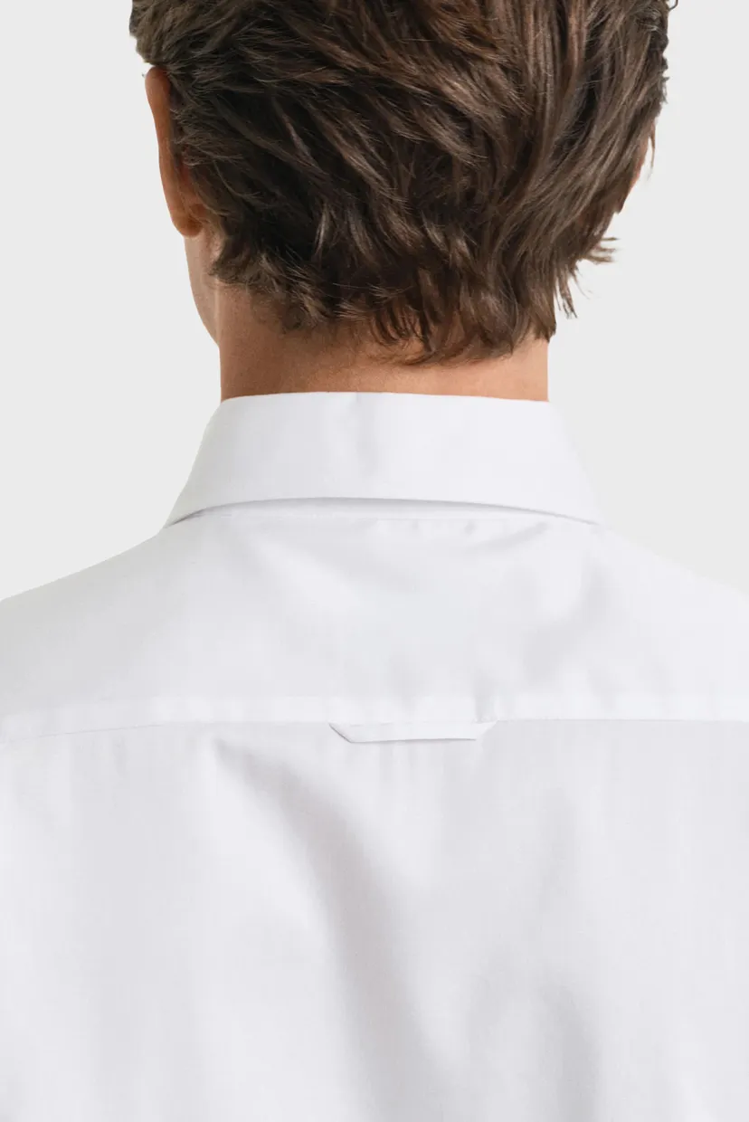 Мужская белая рубашка SLIM SATEEN SHIRT 4