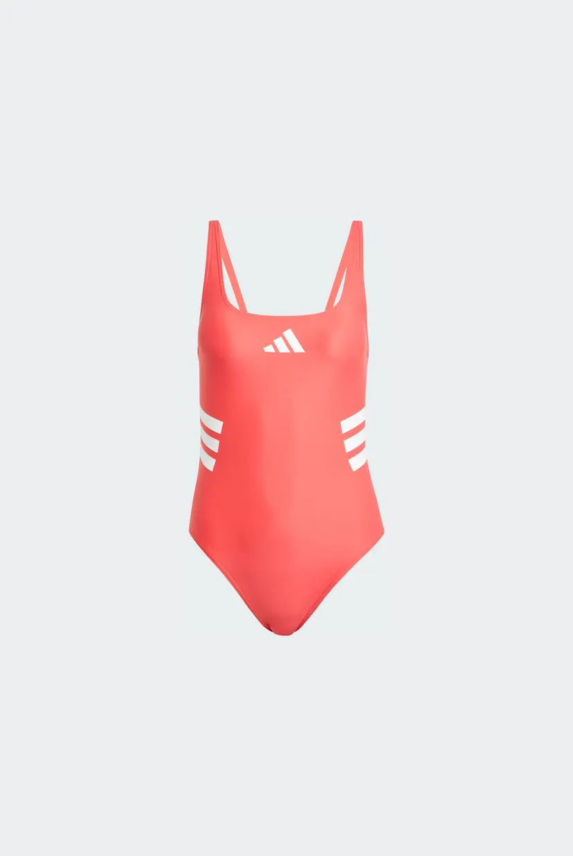 Жіночий червоний купальник 3-Stripes U-back 6