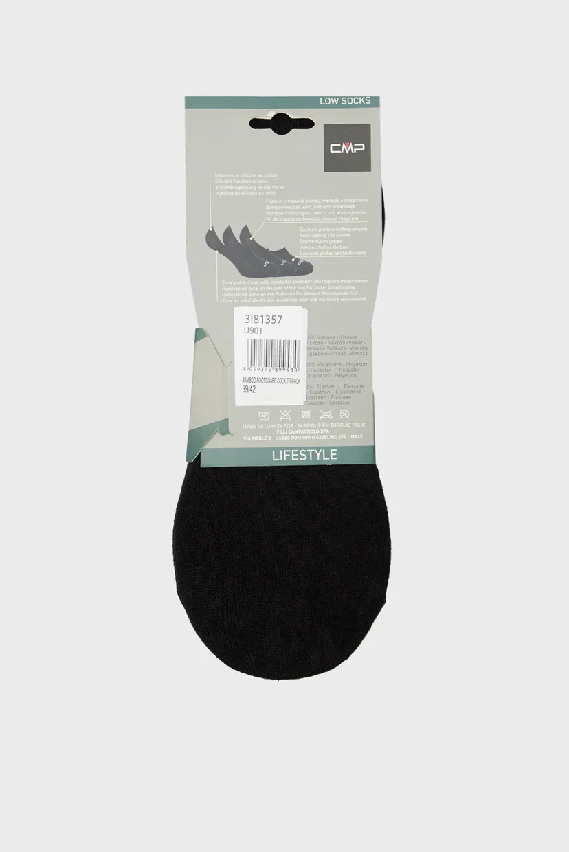 Мужские черные следы BAMBOO FOOTGUARD 3