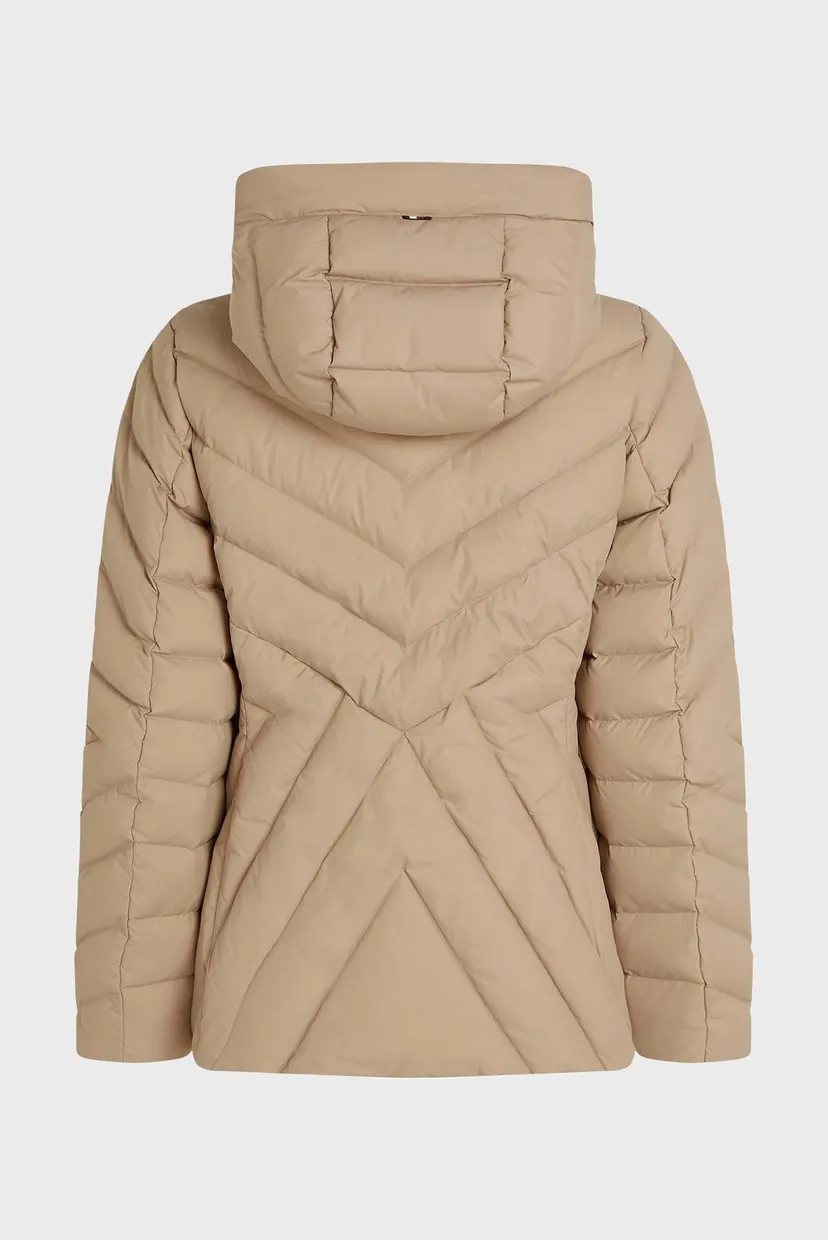 Жіночий бежевий пуховик CHEVRON MW DOWN JACKET 5