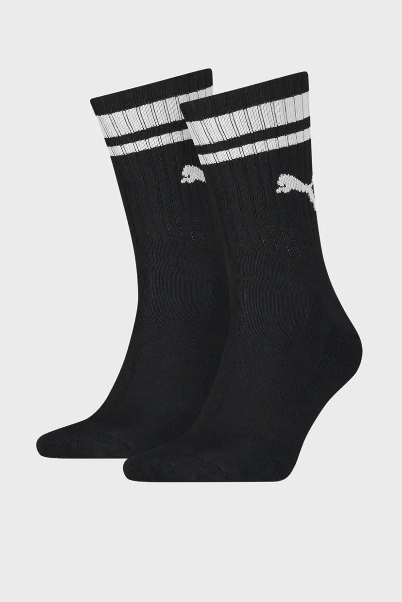 Чорні шкарпетки (2 пари) Unisex Crew Heritage Stripe Socks 1
