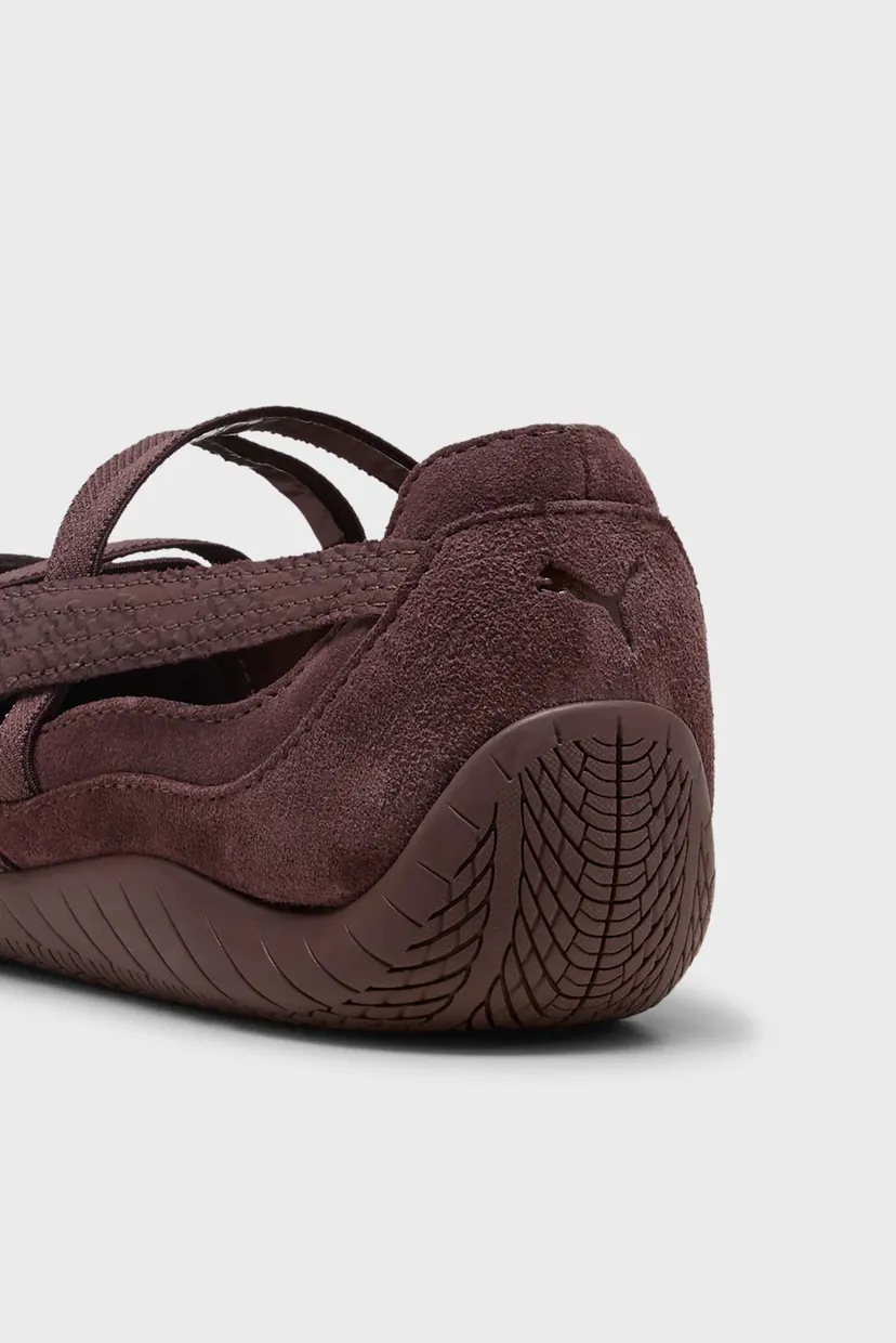 Жіночі коричневі замшеві балетки Speedcat Ballet Sneakers Women 7