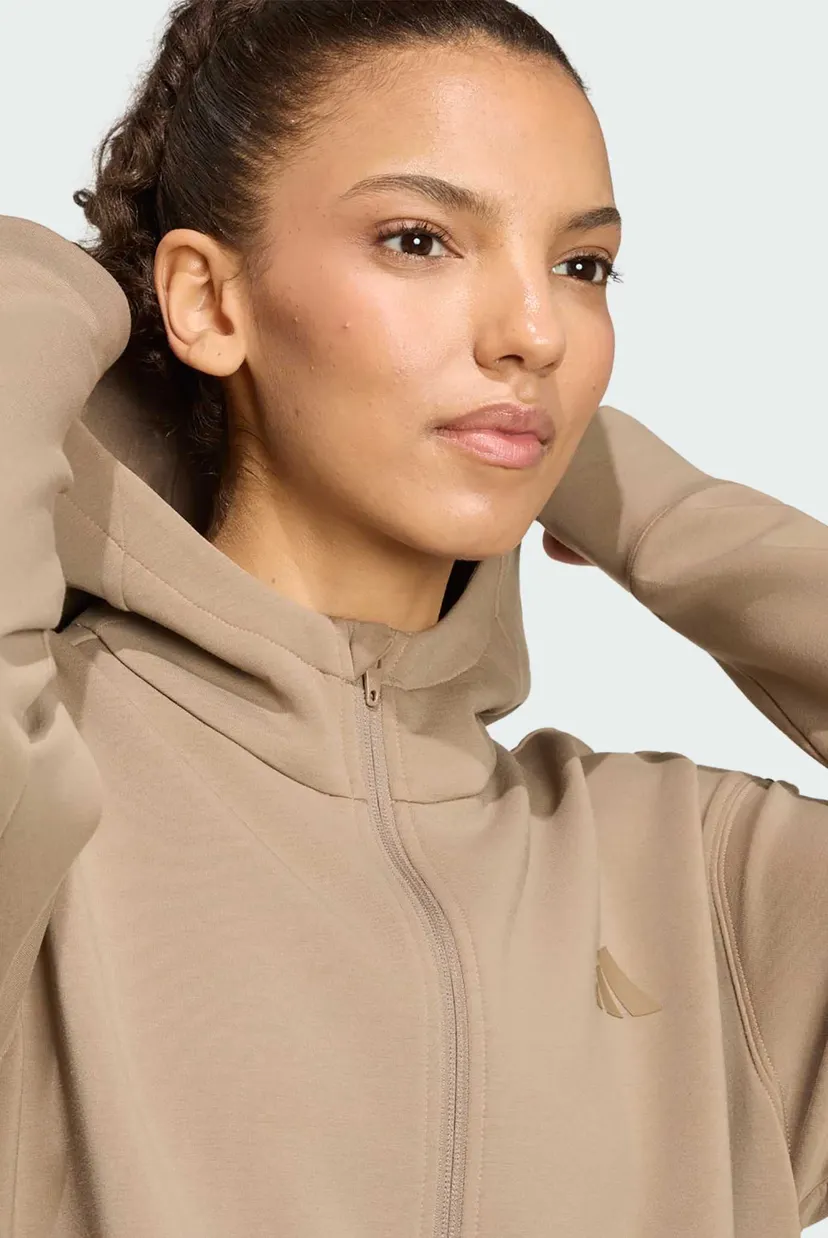 Жіноче коричневе худі Designed 4 Training Full-Zip 5