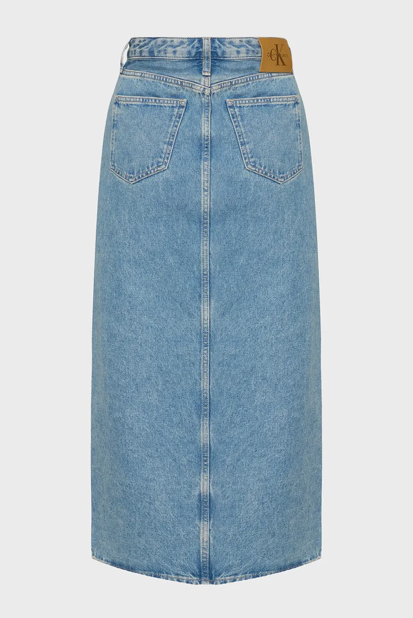 Жіноча синя джинсова спідниця MAXI SKIRT 7